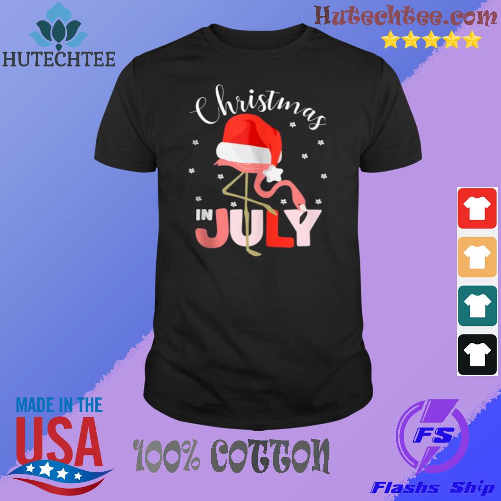 Download Hutechtee - Christmas in july flamingo santa hat shirt ...