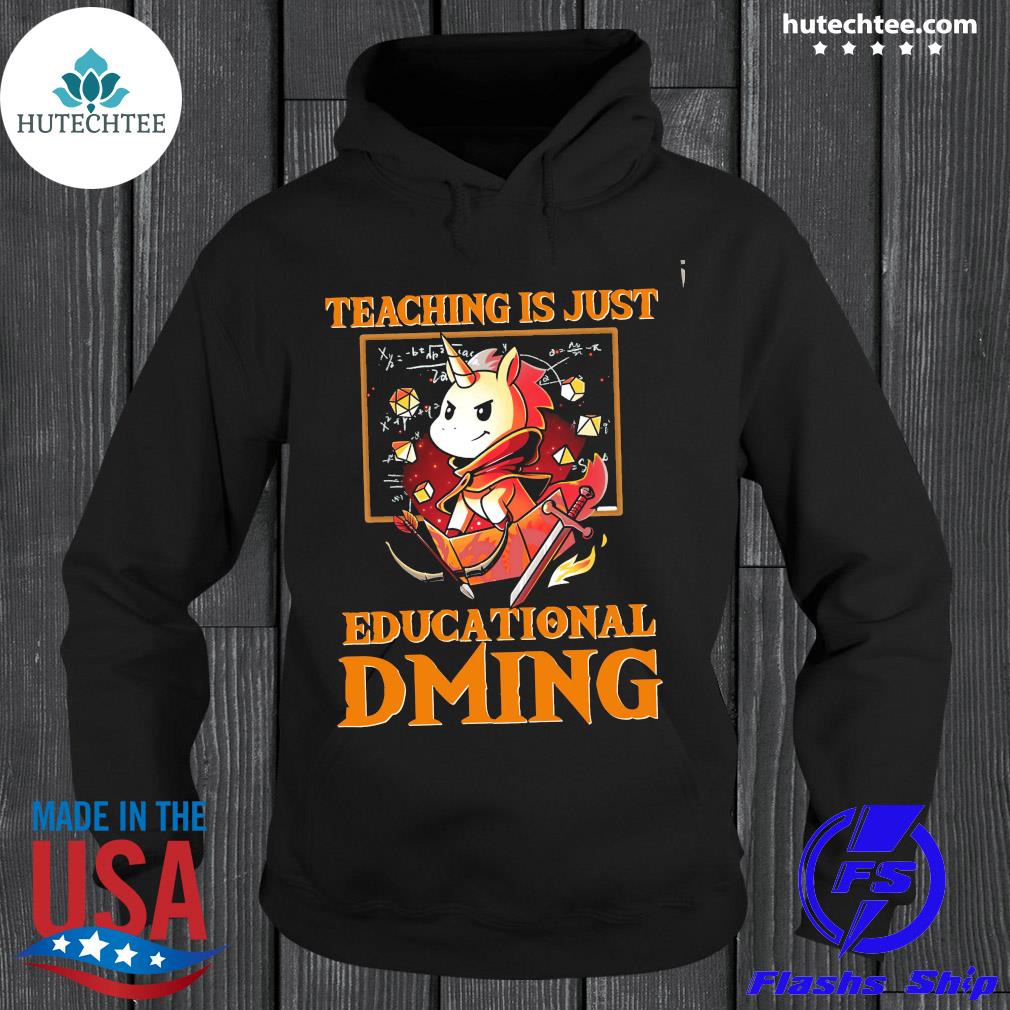 Official unicorn teaching is just educational dming s hoodie