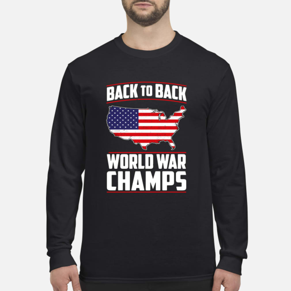 united states back to back world war champs shirt