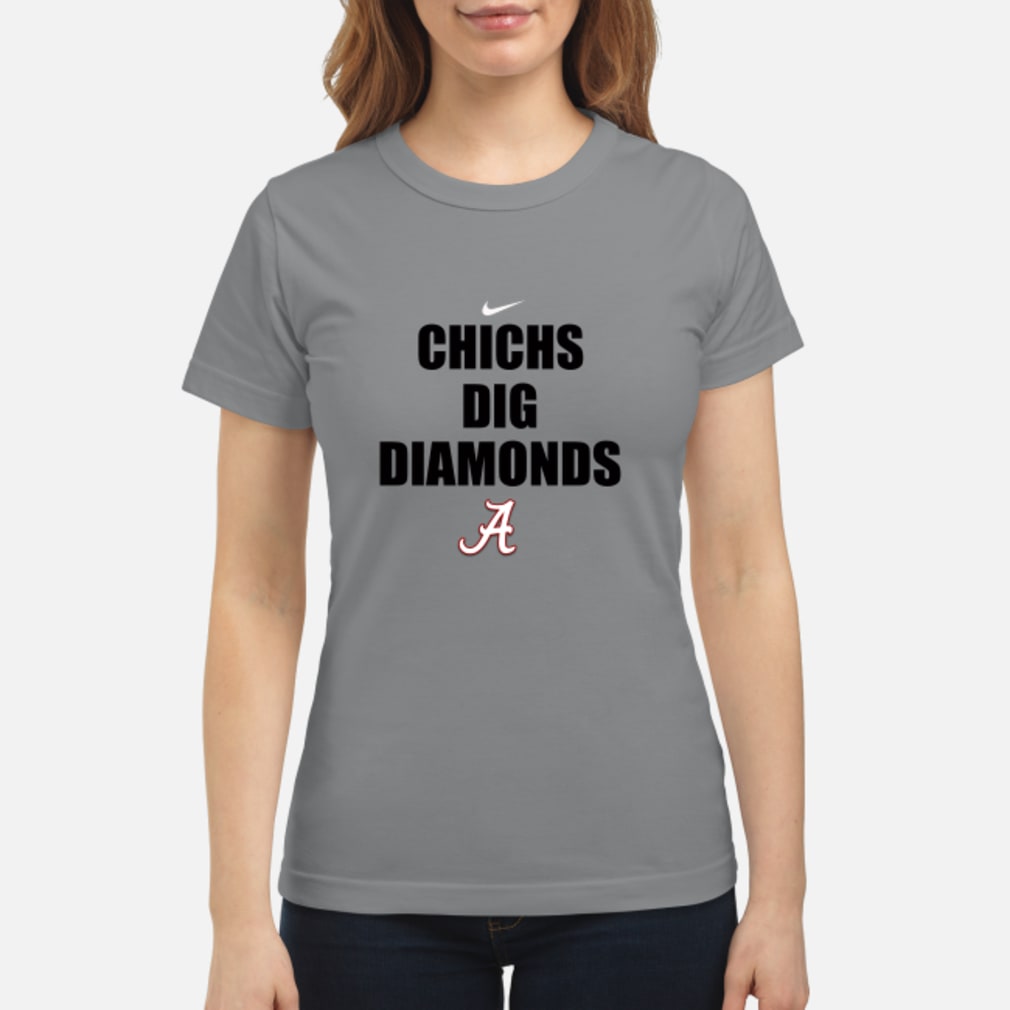 chicks dig diamonds baseball shirt