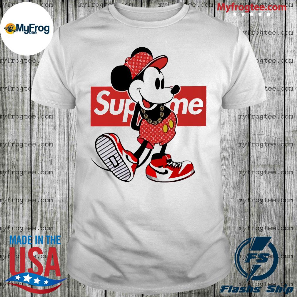 Disney mickey mouse style supreme hypebeast shirt, sweatshirt, longsleeve tee