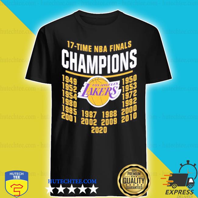 lakers 17 championships shirt