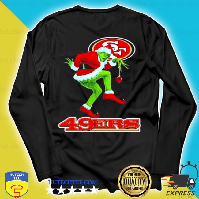 The Grinch Santa San Francisco 49ers Christmas sweater, hoodie